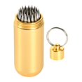 thumbnail image 2 of Herramienta para reparar puntas de tacos de billar, forma de punta de taco, portátil, profesional, de aluminio, resistente. Oro, 2 of 8