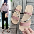 thumbnail image 6 of Anuirheih Slip on Sandals Women,Women's Breathable Non-slip Casual Sandals Ladies Footwear Flat Beach Shoes(Pink), 6 of 9