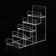 thumbnail image 4 of AMERTEER Transparent Acrylic Wallet Display Stand Holder Handbag Purse Display Stand for Retail/Shop   5 Tiers, 4 of 8