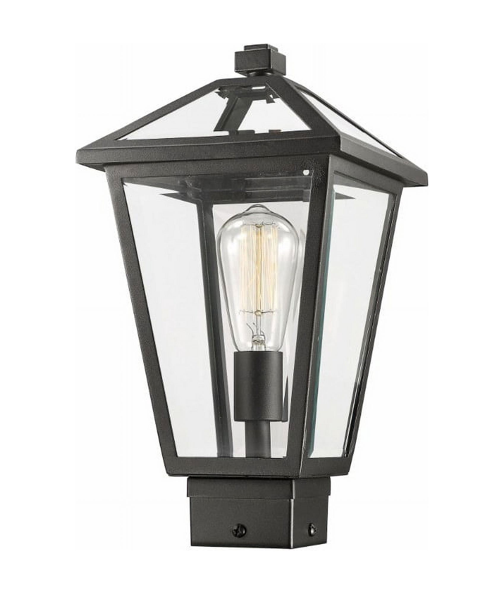 Z-Lite 579PHMS-ORB Talbot Outdoor Post Mount Fixture, Rubbed Bronze - 15 x 8.25 x 8.25 in.