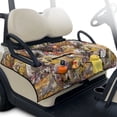 thumbnail image 2 of COEQINE Golf Cart Seat Blanket Towel, Folds Compact for Carrying, 51.2x30.3 Inch Fit for EZGO/Yamaha/Club Car, 4 Compartment Storage, Quilted Comfort Layer, Romantic Floral Horse, 2 of 8