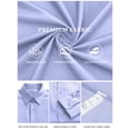 thumbnail image 6 of OALUXE Mens Dress Shirts Formal Long Sleeve Button Down Business Solid Shirt, 6 of 7