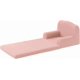 thumbnail image 3 of 2-in-1 para niños couch: comfy para niños pequeños couch that folds out into a convertible sofa to lounger, foam chair con soft sherpa, rosa crown grande, great gift para girls y boys, 3 of 7