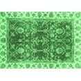 thumbnail image 1 of Ahgly Company Indoor Rectangle Abstract Emerald Green Modern Area Rugs, 2' x 5', 1 of 4