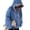 Blue, variant on Fun Shark Patch Hooded Sweater Cozy And Stylish Sporty Casual Loose Trendy Couple's Pullover for Autumn