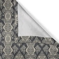 thumbnail image 5 of Ambesonne Damask Grommet Curtain, Victorian Baroque Style, 50" x 84", Charcoal Grey Cream, 5 of 6