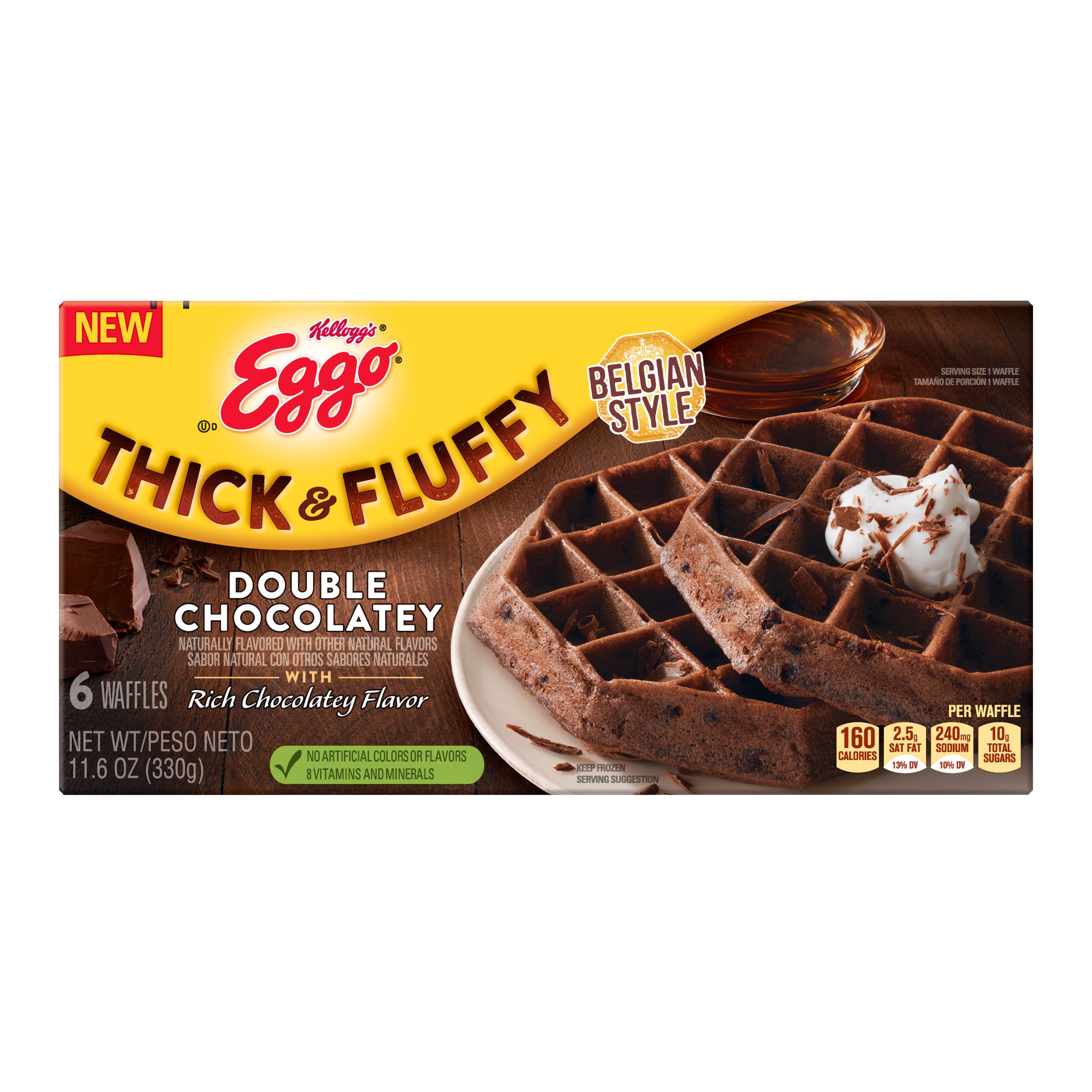 Eggo Double Chocolate Waffles Nutrition - NutritionWalls