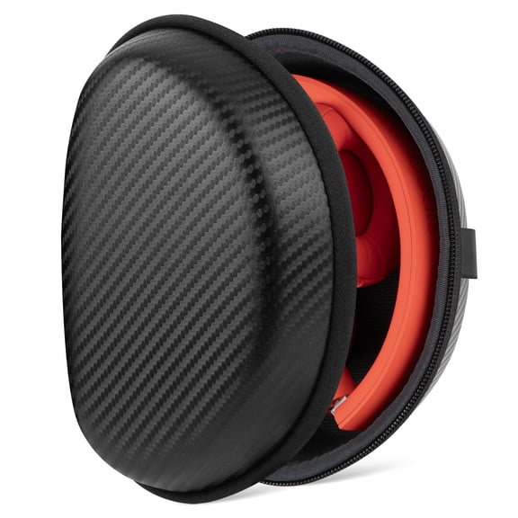 Geekria Shield Headphones Case Compatible with Beats Solo 4/3/2/Pro, Replacement Hard Shell Travel Carrying Bag with Cable Storage (Black)