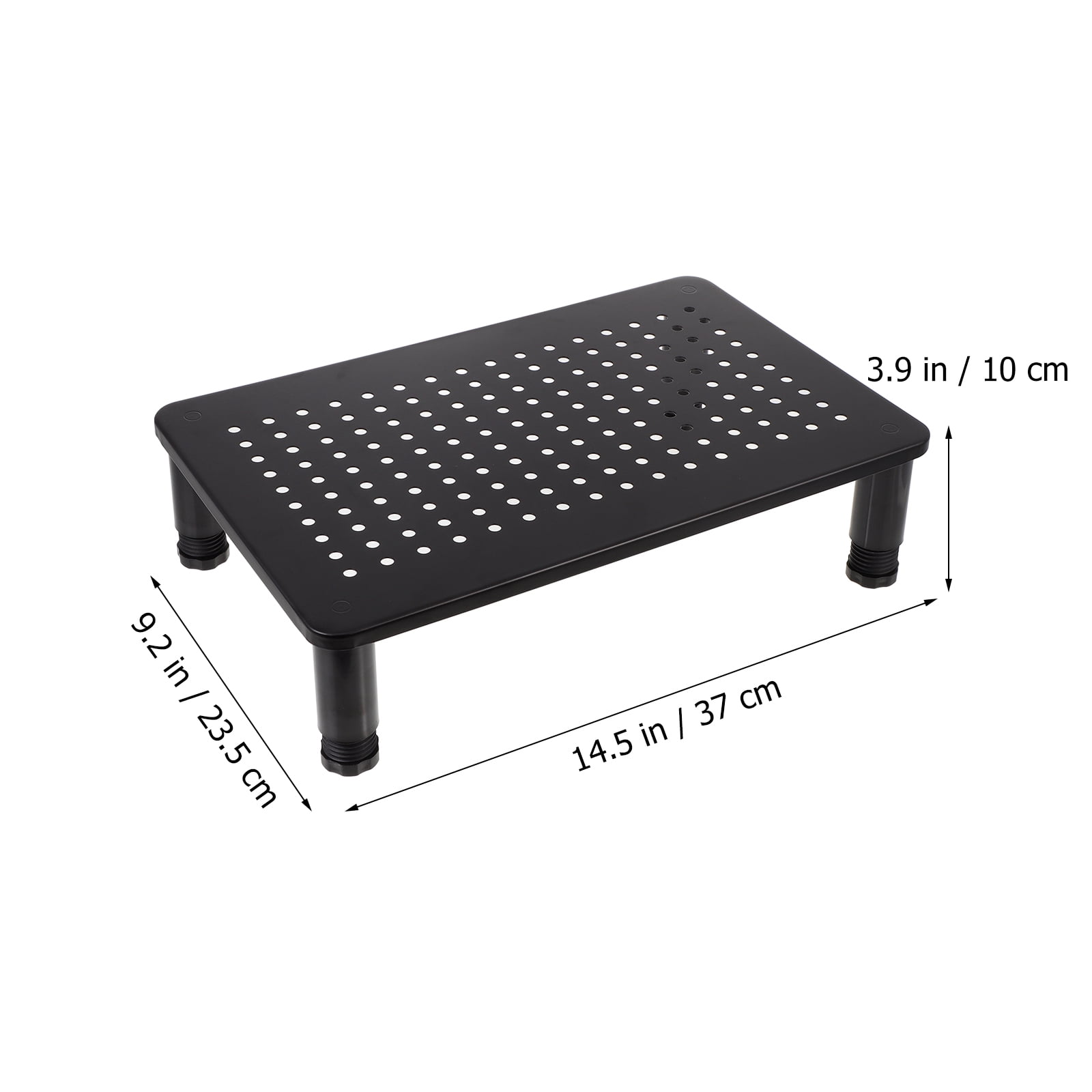 KAKOWELY Stand Up Desk Riser Black Plastic Material for Computer Monitors 1Pack