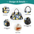 thumbnail image 3 of FORMRS Insulated Lunch Bag Unisex Large Capacity with Shoulder Strap, Cartoon Lemon Leaves, 3 of 6