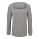 thumbnail image 3 of Jsaierl Mujeres Casual Puff Camisas de Manga Larga 2025 Otoño Moda Side Split Cuello Cuadrado Tops Loose Fit Dressy Túnica Blusas, 3 of 4