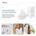 thumbnail image 3 of icolorfuled White Foam Geometry Cube Photo Props for Jewelry and Cosmetics Photography 8pcs, 3 of 6