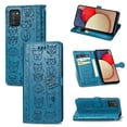 thumbnail image 1 of Funda Cartera FOXDOCK para Samsung Galaxy A02S , Flip PU con Relieve de Gatos y Perros, Tarjetero y Soporte, 1 of 6