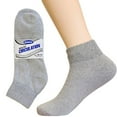 thumbnail image 7 of 3 Pair Men Diabetic Quarter Socks Non-Binding Top Circulatory Cushion Grey 10-13, 7 of 7