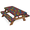 Multicolor 2, variant on ADECORIVY Colorful Pumpkin Picnic Table Cover with Bench Covers, Waterproof Fall Buffalo Plaid Outdoor Camping Tablecloth, Windproof Elastic Fitted Table Cover, 72 Inch 3PCS