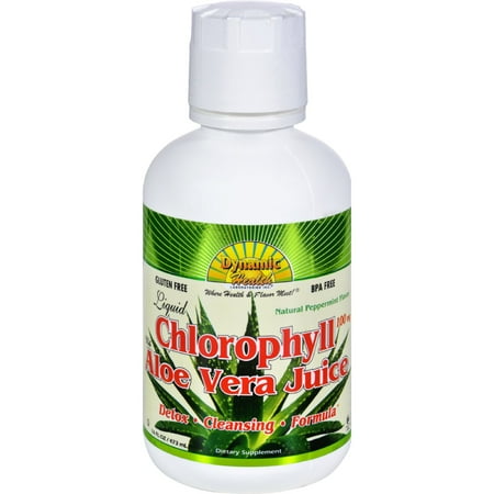 Dynamic Health Liquid Chlorophyll with Aloe Vera Juice Spearmint - 16 fl oz