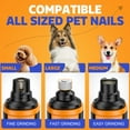 thumbnail image 2 of Dog Nail Grinder Powerful for Thick Nail-5 Speed with 2 LED Lights  Quiet BNISE Dog Nail Trimmer Pet Painless Paws Grooming for Small Medium Large Dogs & Cats, 2 of 7