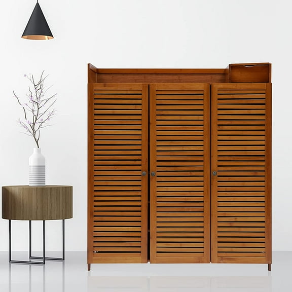 7 Tier Shoes Rack,Wood Shoe Storage Rack Entryway Shoe Cabinet Shoe Organizer Closet Cabinet