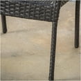 thumbnail image 4 of JERFIT 3-Piece Stackable Patio Dining Chairs Set, Grey PE Rattan & Iron Outdoor Bistro Chairs with Modern Woven Design, Space-Saving for Garden, Poolside, Balcony, 4 of 7
