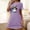 Purple, variant on Sakmal Black Womens Moomoo Nightgown Oversized Cozy Halloween Lightweight Nightwear Ghost Print Short Sleeve Short Crew Neck Nightgowns S-2XL