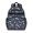 Dinosaur and Rainbow Navy Pattern, variant on Black Colorful Dinosaur Pattern Cute School Backpack Bag for School with Padded Back and Adjustable Shoulder Straps 15.25"x11.5"x5.25"