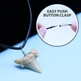 thumbnail image 2 of FROG SAC Natural Shark Tooth Necklace, Genuine Fossil Shark Teeth Jewelry for Men, Cool Beach Necklaces, Beachy Surfer Necklace for Women, 2 of 7
