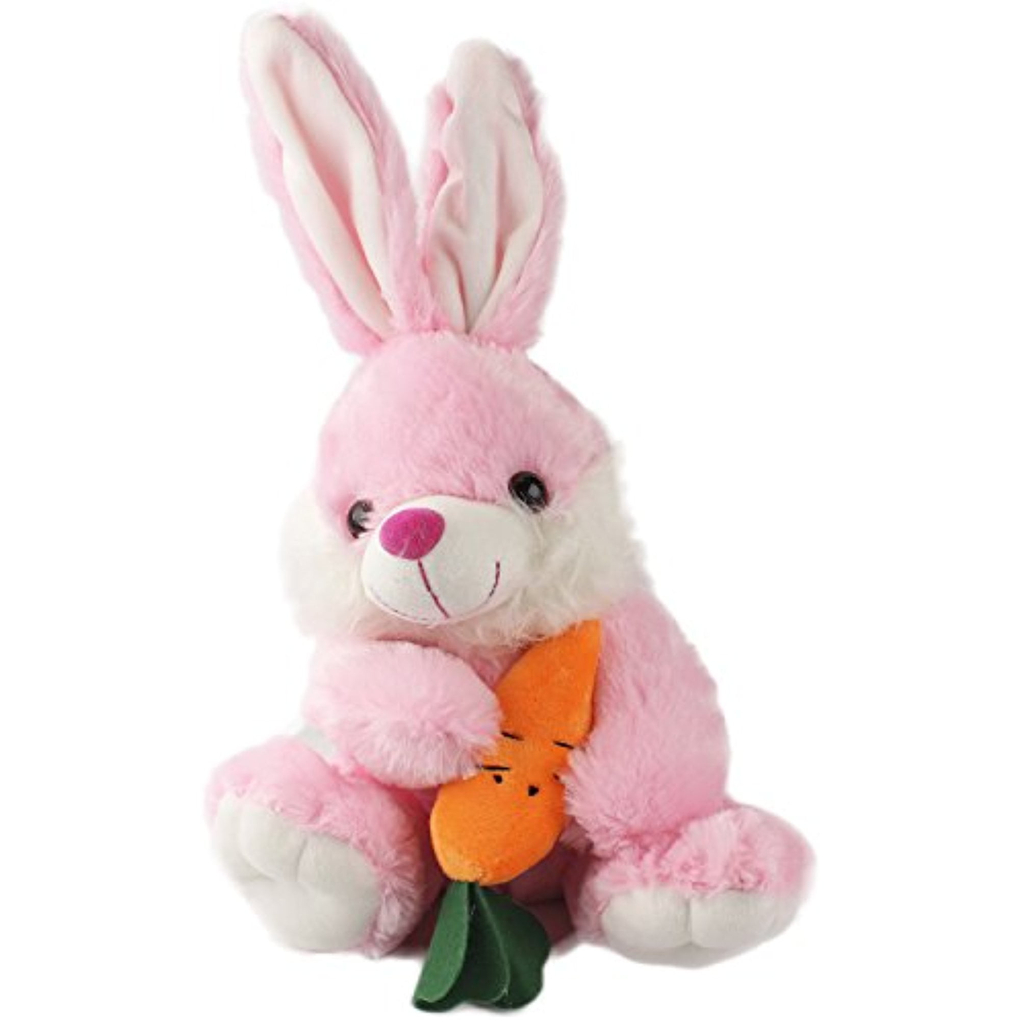 Easter HOT PINK Overalls & Bunny Plush Feet Basket with Carrot & BONUS NEW L-38 