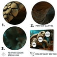 thumbnail image 3 of Designart "Traditional Seaside Turtle Scene I" Animals Turtle Canvas Wall Art, 3 of 7