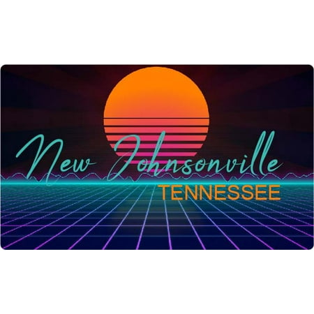 

New Johnsonville Tennessee 4 X 2.25-Inch Fridge Magnet Retro Neon Design