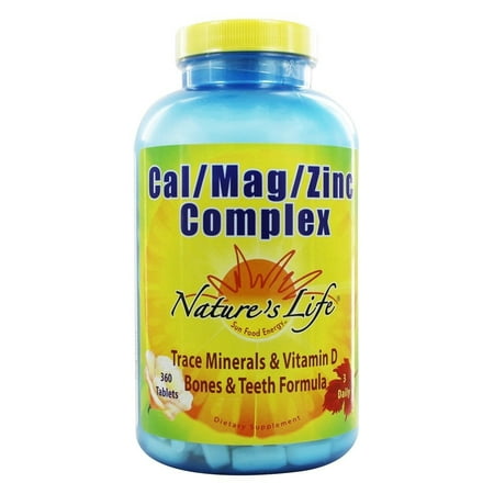 - Nature's Life - Cal Mag Zinc Complex - 360 Tablets