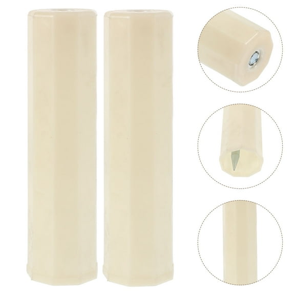 GAXIRE 2-Pack Fishing Rod Holders for Ground with Stable Support, White Plastic and Metal Fishing Pole Rack Stand