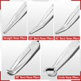 thumbnail image 3 of Juego de 5 pinzas de punta larga Lyhubmh de 11" rectas y acodadas, 3 of 7