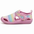 thumbnail image 4 of STQ Girls Water Shoes Quick Dry Summer Sports Beach Swim Pool Outdoor Sandals PINK/RAINBOW 5 M US Toddler, 4 of 6