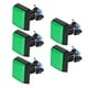 thumbnail image 4 of Juego de botón pulsador 50x50 cuadrado 12V interruptor pulsador iluminado LED con microinterruptor para arcade de video verde 5 piezas, 4 of 5