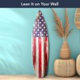 thumbnail image 2 of American Art Decor Vintage Americana Flag Surfboard Wall Art Plaque Decor Sign for Living Room, Bedroom, Garage, Man Cave - 60"x15", 2 of 6