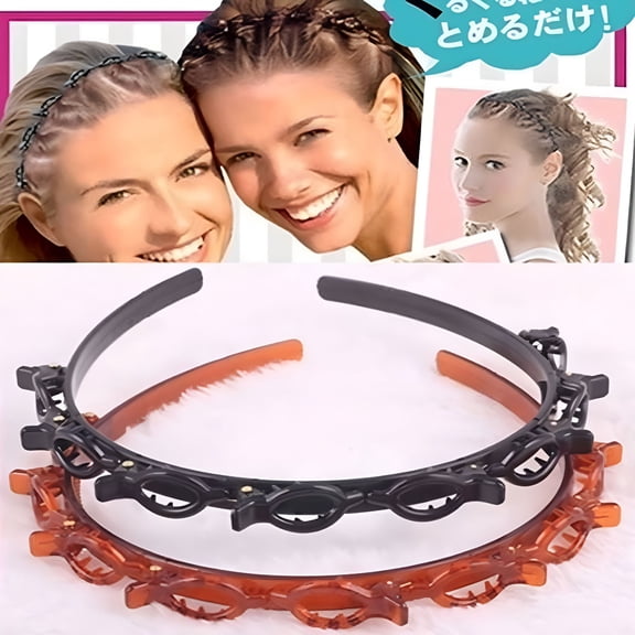 VANIDO Women Hair Accessories Twist Clip Headband with Toothed Headband Braid Tool
