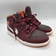 thumbnail image 4 of Ni - ke Air Jordans 1 Mid 554724-604 Electric Orange-Deep Burgundy Sneakers Mens 10.5, 4 of 5