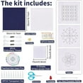 thumbnail image 2 of Sashiko Kit DIY 10 Sets Sashiko Coaster Kit Japanese Traditional Cross Stitch Kit Embroidery Sewing Set Kit with Complete Sewing Accessories, 2 of 7
