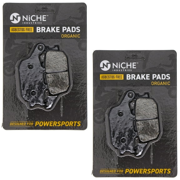 Niche Rear Brake Pad Set for Yamaha YZF R6S Organic Motorcycle 2 Pack 519-KPA2495D