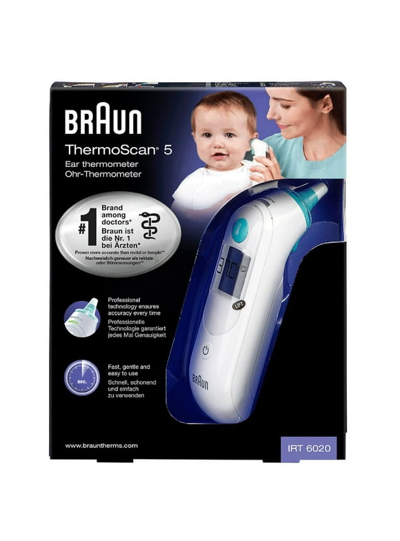 Braun IRT6020 ThermoScan 5 ExacTemp Digital Ear Thermometer