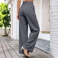 thumbnail image 7 of Plus Size Pants for Women Wide Leg High Waisted Casual Oversized Pants Women with Pockets S-3XL, 7 of 7