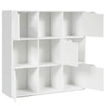 thumbnail image 4 of YYAo Bookshelf, Bookcase,Storage Flower Shelf Plant Display Shelf,Free Standing 9 Cube Storage Wood Divider Bookcase for Home and Office-White, 4 of 8