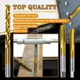 thumbnail image 3 of FRKSMD-M12x1.75 Tap and 10.2mm Drill Bit Kit, M2 HSS Metric Drill and Tap Set, Combination of Drill and Tap Kit for Metal, 3 of 4