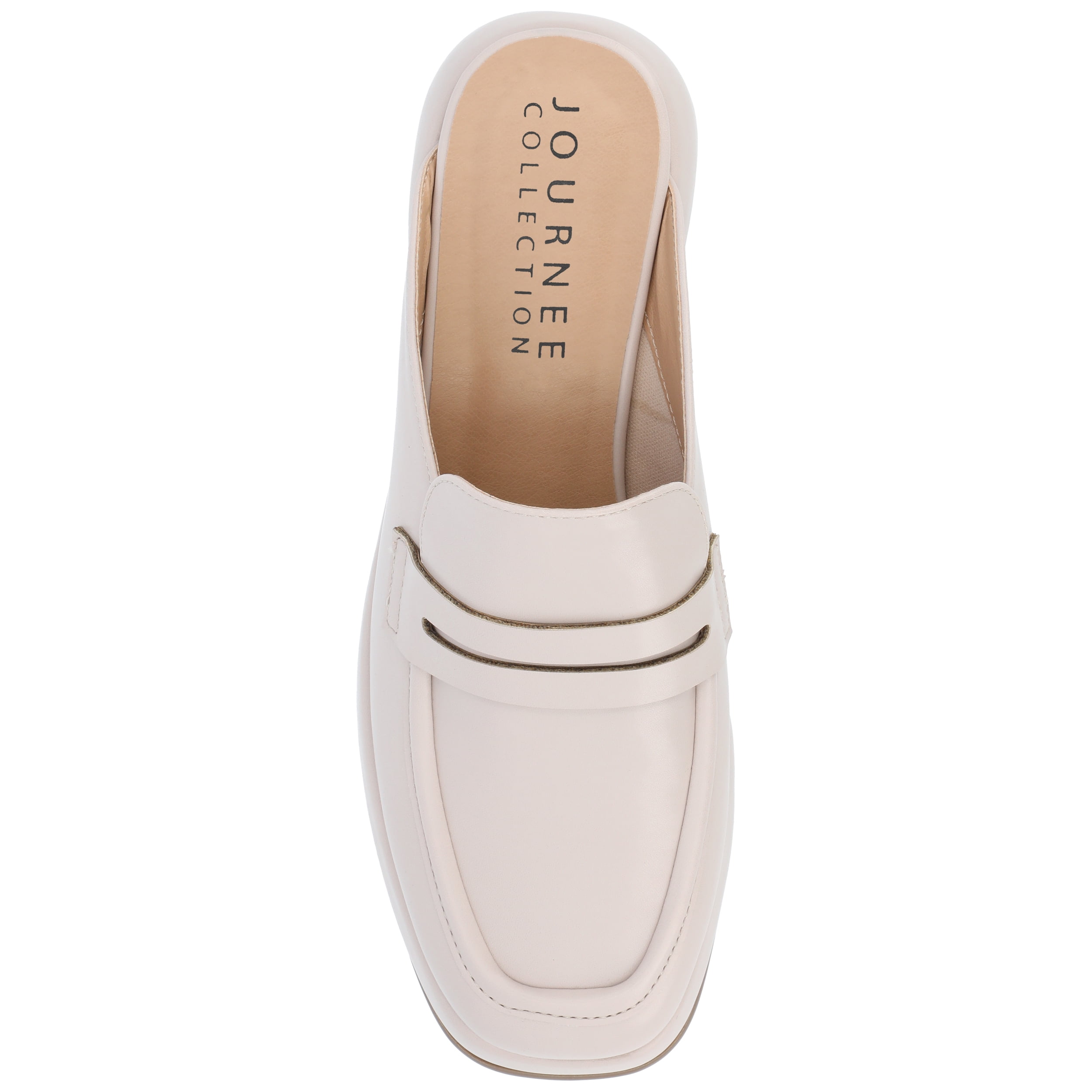 Journee Womens Antonina Slip On Mule Platform Loafer