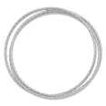 thumbnail image 2 of Sterling Silver Bracelet Bangle 7 mm in Rhodium Plated Twisted Intertwined, 2 of 3