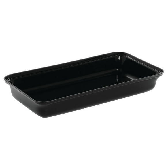 HUBERT® Food Pan Made Black Acrylic- 15" L x 8" W x 2" D