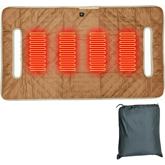 Heated Golf Cart Seat Cover, Heated Seat Cushion & Waterproof Soft Towel Blanket, Universal Fit for Most Golf Carts with All-Weather Protection and Easy Installation