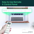 thumbnail image 2 of Hisense 10000 BTU 115V 450 Sq. Ft. Window Air Conditioner, White, AAW10CW26, 2 of 14