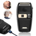thumbnail image 5 of Afeitadora eléctrica de láminas para hombres y mujeres, resistente al agua, con pantalla LED, inalámbrica, recortadora de vello facial de doble lámina, recargable, IPX6, 5 of 5