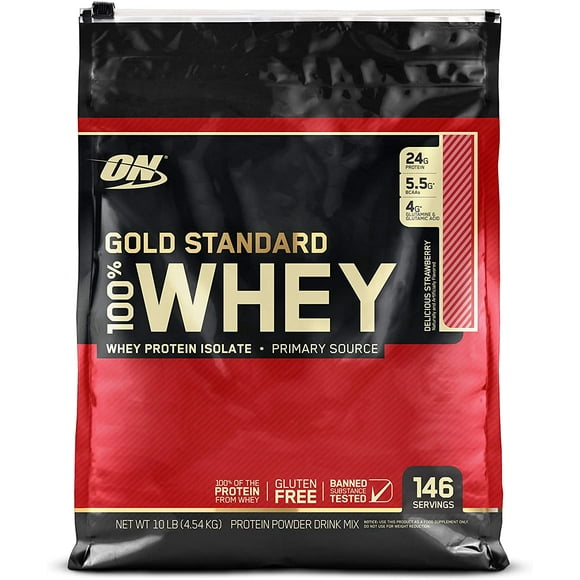 ON GOLD STANDARD 100% WHEY DELICIOUS STRAWBERRY 1O LIBRAS OPTIMUM NUTRITION ON GOLD STANDARD 100% WHEY DELICIOUS STRAWBERRY 1O LIBRAS